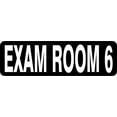 thumbnail image 1 of StickerTalk Exam Room 6 Vinyl Sticker, 10 inches x 3 inches, 1 of 2