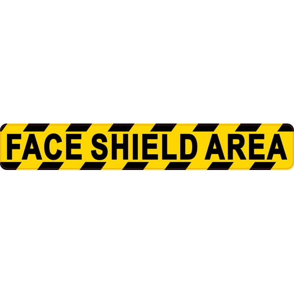 StickerTalk Face Shield Area Vinyl Sticker, 10 inches x 1.5 inches