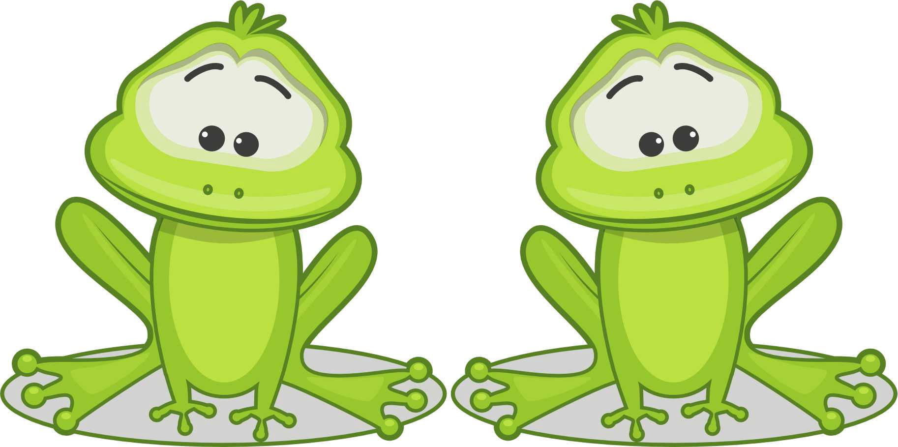 StickerTalk Frog Vinyl Stickers, 1 sheet of 2 stickers, 3 inches x 3 ...