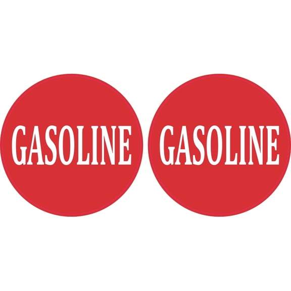 StickerTalk Gasoline Circle Vinyl Sticker Sheet, 3 inches by 3 inches