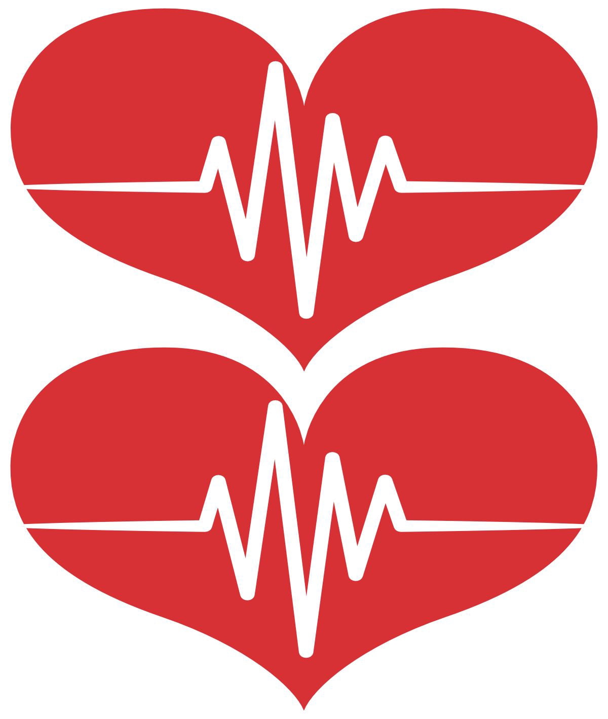 StickerTalk Heartbeat Vinyl Sticker Sheet, 4 inches x 2.5 inches ...