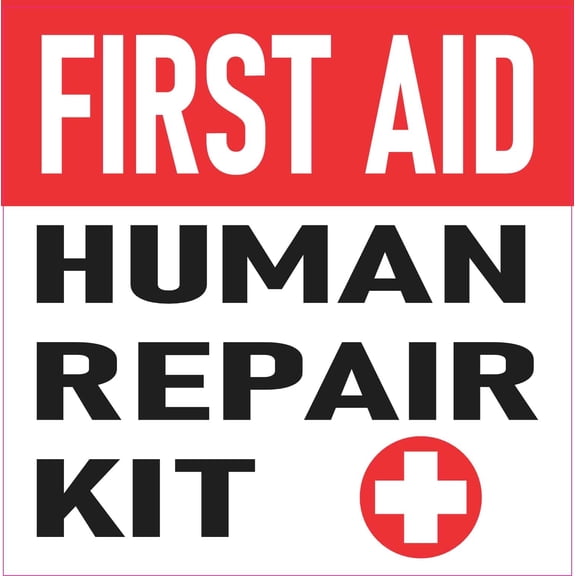 StickerTalk Human Repair Kit First Aid Magnet, 5 inches x 5 inches