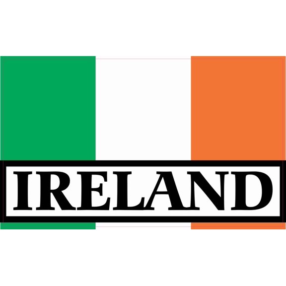 StickerTalk Ireland Flag Vinyl Sticker, 5 inches by 3 inches