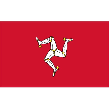 StickerTalk Isle of Man Flag Magnet, 5 inches x 3 inches