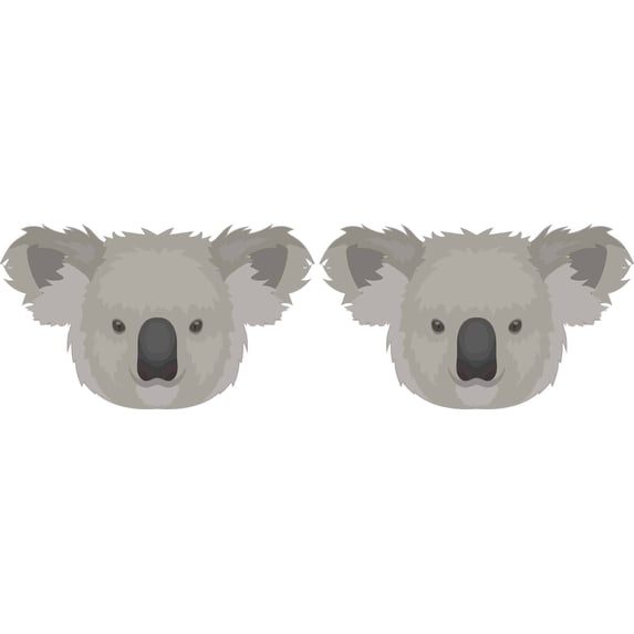 StickerTalk Koala Vinyl Stickers, 3 inches x 1.75 inches
