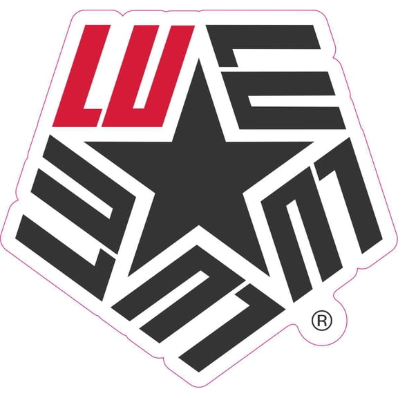 StickerTalk Lamar University Star Logo Vinyl Sticker, 4 inches x 3.75 inches
