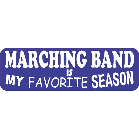 StickerTalk Marching Band Is My Favorite Season Vinyl Sticker, 1