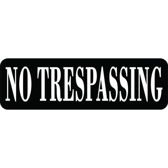 StickerTalk No Trespassing Magnet, 10 inches x 3 inches