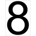 thumbnail image 1 of StickerTalk Number 8 Magnet, 3.5 inches x 5 inches, 1 of 2