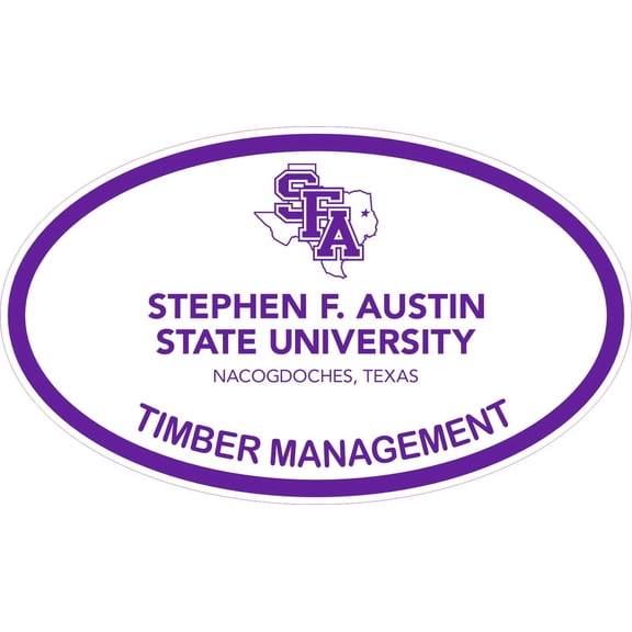 StickerTalk Offically Licensed SFA Timber Management Sticker, 5 inches x 3 inches