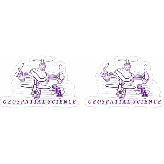 StickerTalk Official Licensed SFA Geospatial Science Stickers, 3 inches x 2 inches