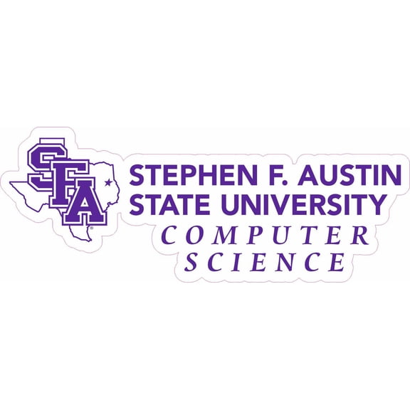 StickerTalk Official SFA Computer Science Sticker, 5 inches x 1.6 inches