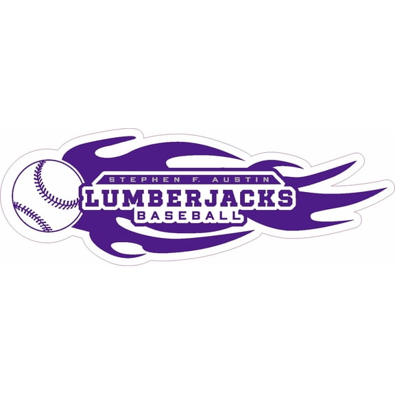 StickerTalk Official SFA Lumberjacks Baseball Sticker, 5 inches x 1.75 inches