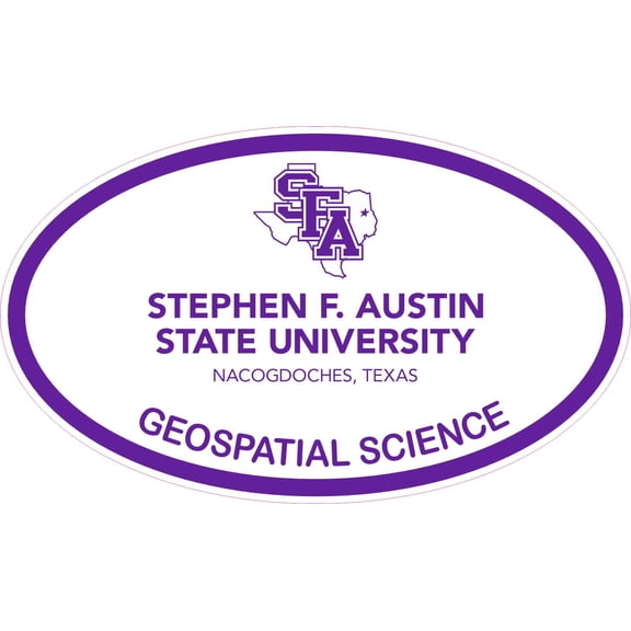 StickerTalk Officially Licensed SFA Geospatial Science Sticker, 5 inches x 3 inches