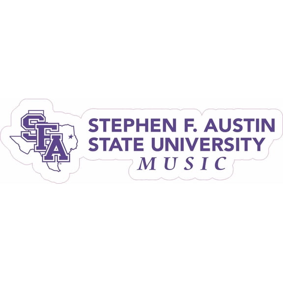 StickerTalk Officially Licensed SFA Music Sticker, 5 inches x 1.25 inches