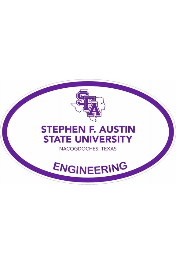 Officially Licensed SFASU Engineering Sticker, 5 inches x 3 inches