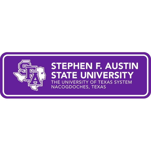 StickerTalk Officially Licensed Stephen F Austin SFA UT Sticker, 10 inches x 3 inches