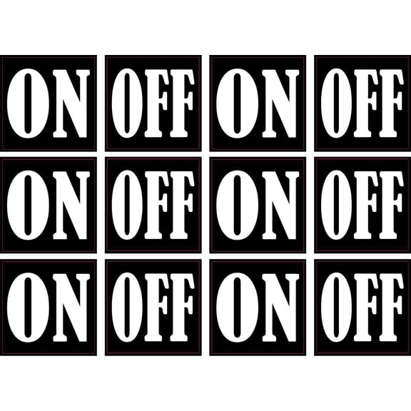 StickerTalk On Off Stickers, 1 inches x 1 inches