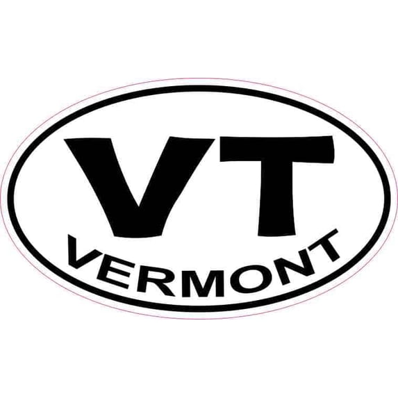 StickerTalk Oval Vermont Sticker, 5 inches x 3 inches - Walmart.com