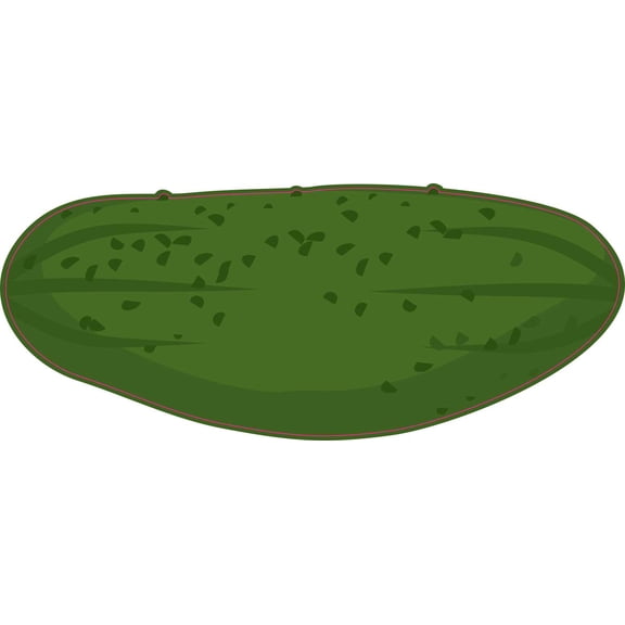 StickerTalk Pickle Vinyl Sticker, 5 inches x 2 inches