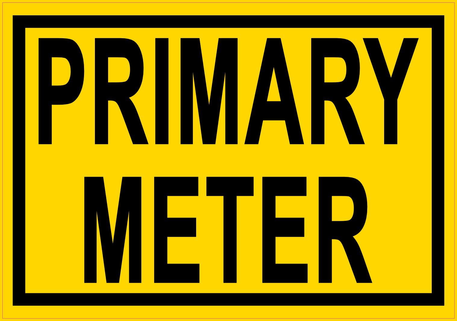 Primary Health Unit Building Sticker StickerTalk Primary Meter Vinyl Sticker, 5 inches x 3.5 inches ...