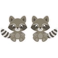 thumbnail image 1 of StickerTalk Raccoon Vinyl Stickers, 1 sheet of 2 stickers, 3 inches x 3 inches each, 1 of 3