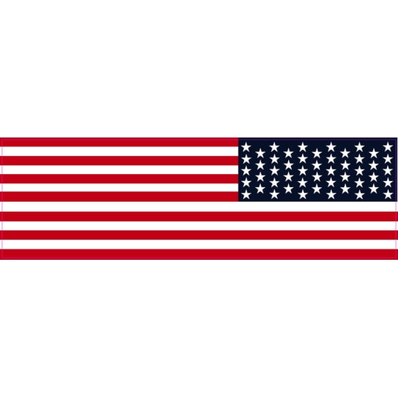 StickerTalk Reverse USA Flag Sticker, 10 inches x 3 inches