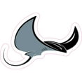 thumbnail image 1 of StickerTalk Right Facing Sting Ray Manta Ray, 5 inches x 3.5 inches, 1 of 1
