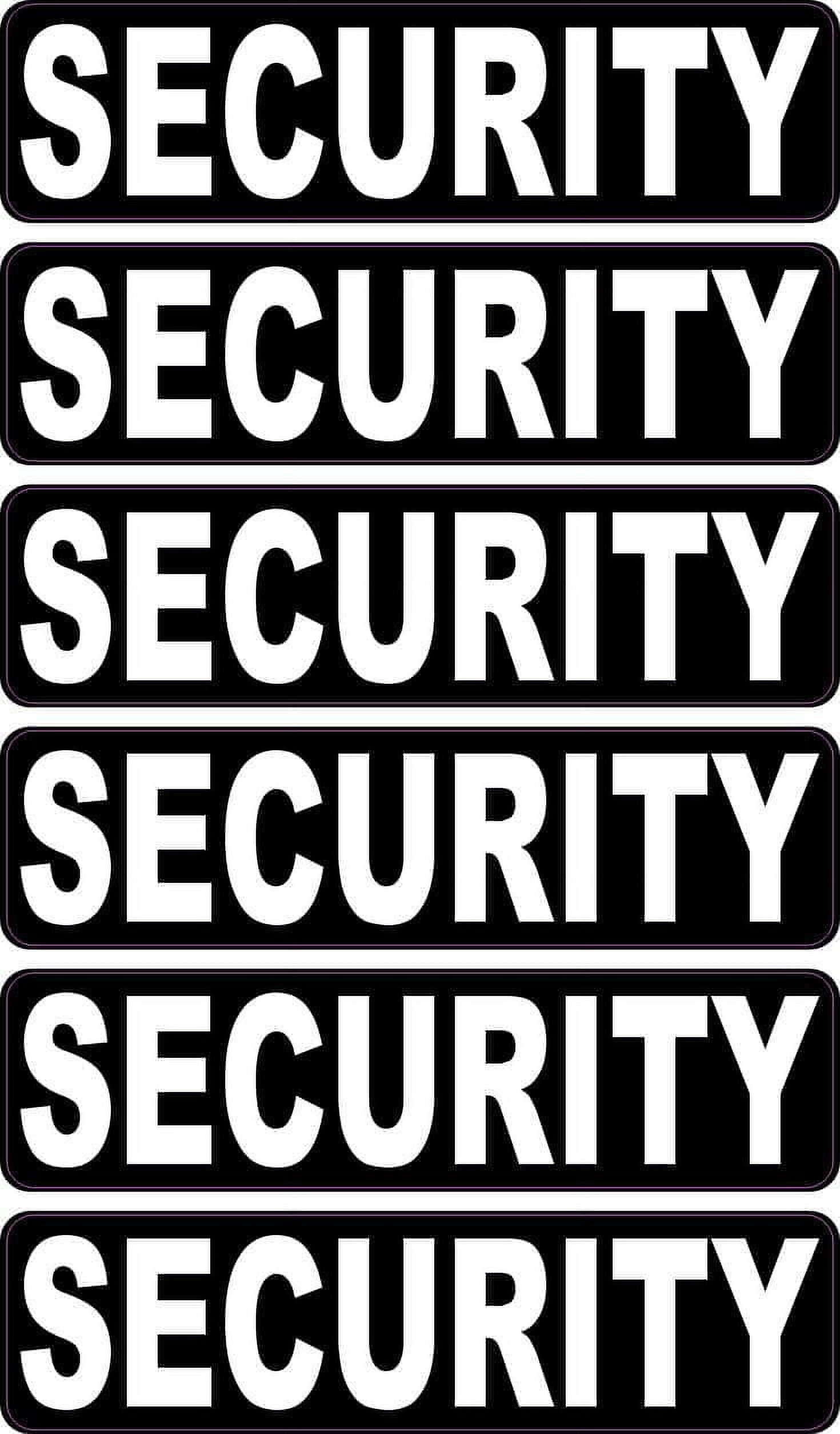 StickerTalk Security Stickers, 2.4 inches x 0.6 inches - Walmart.com