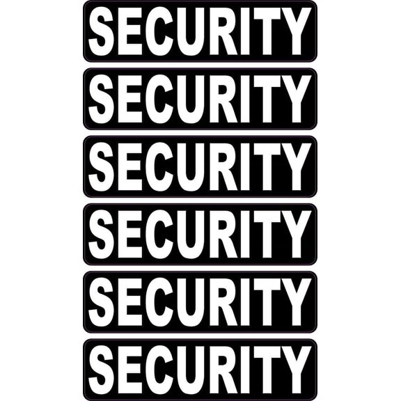 StickerTalk Security Stickers, 2.4 inches x 0.6 inches