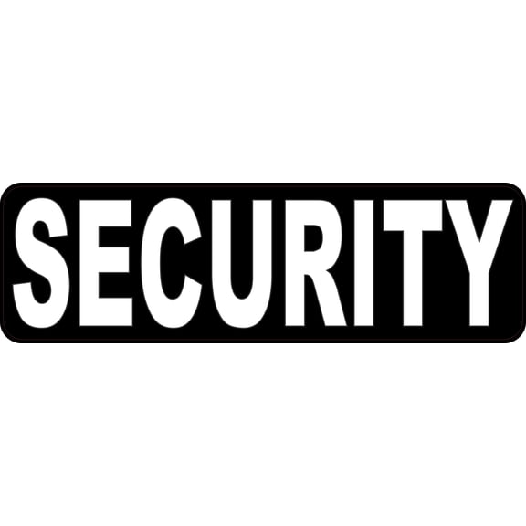 StickerTalk Security Vinyl Sticker, 10 inches x 3 inches