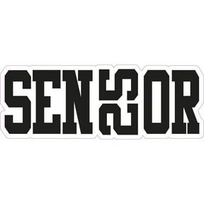 StickerTalk Senior 2025 Vinyl Sticker, 8 inches x 3 inches