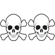 StickerTalk Skull and Crossbones Vinyl Stickers, 3 inches x 3 inches