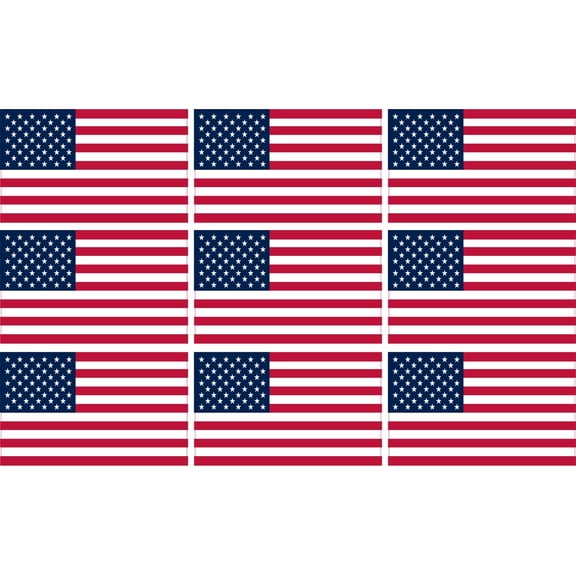 StickerTalk Small US Flag Stickers, 1.5 inches x 1 inches