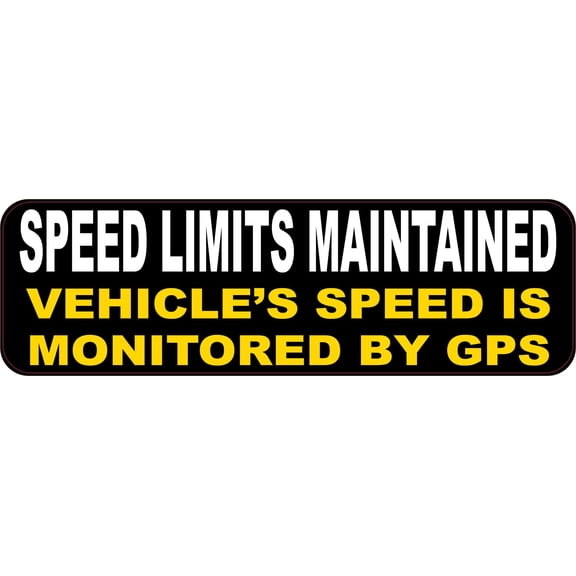 StickerTalk Speed Limits Maintained Magnet, 10 inches x 3 inches