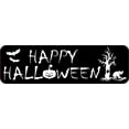 thumbnail image 1 of StickerTalk Spooky Happy Halloween Vinyl Sticker, 10 inches x 3 inches, 1 of 3