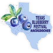 StickerTalk Texas Blueberry Festival Nacogdoches Texas Sticker, 5