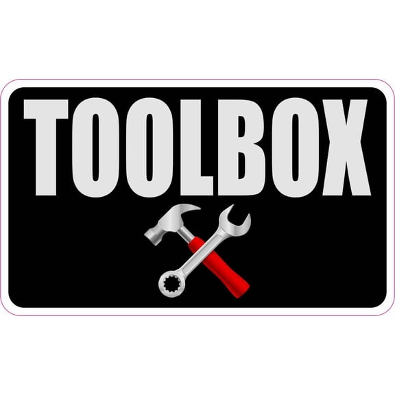 StickerTalk Toolbox Vinyl Sticker, 5 inches x 3 inches