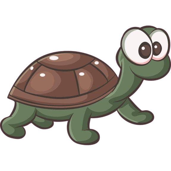 StickerTalk Turtle Vinyl Decal Sticker, 5 inches x 3.5 inches