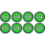 StickerTalk Use Vinyl Stickers, 1 sheet of 8 stickers, 1.5 inches x 1.5 inches each