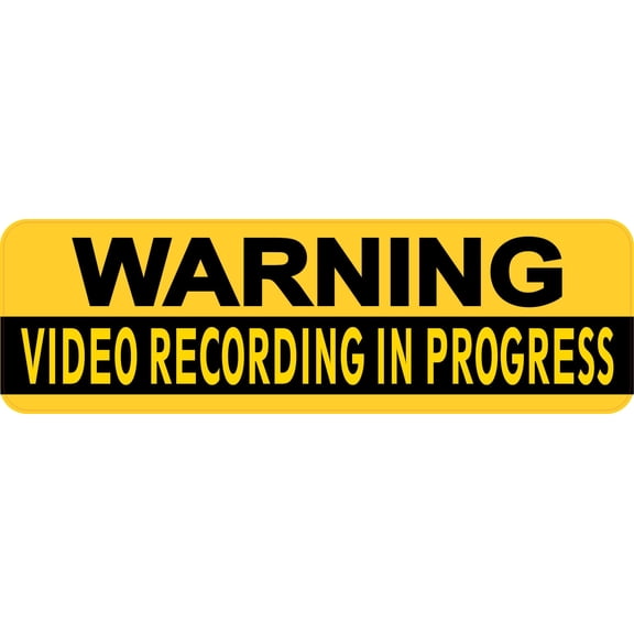 StickerTalk Video Recording in Progress Vinyl Sticker, 10 inches