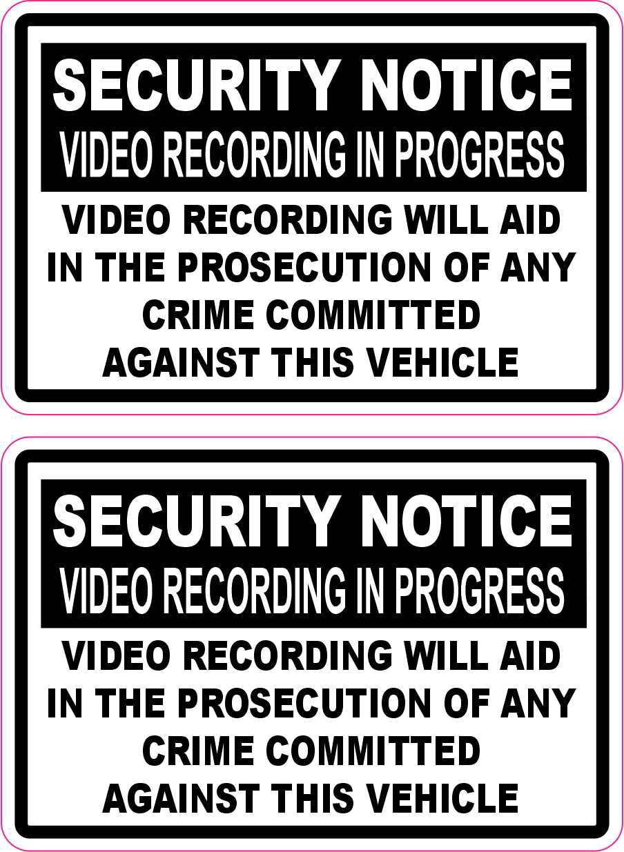 Master Recording Sticker StickerTalk Video Recording in Progress Vinyl Stickers, 1 sheet of 2 ...
