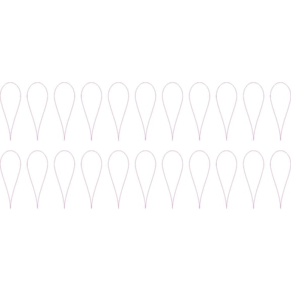 StickerTalk White Map Pointer Vinyl Stickers, 1 sheet of 22 stickers, 0.35 inches x 1 inch each