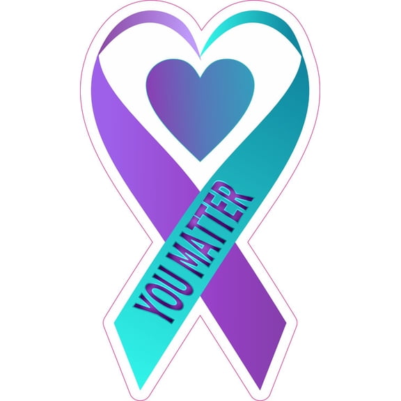 StickerTalk You Matter Suicide Awareness Vinyl Sticker, 3.5 inches x 5 inches