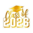 thumbnail image 1 of Stickers,2026 Graduation Commemorative Stickers Transparent Gold Foil Stickers Envelope Labels And Decorations, 1 of 5