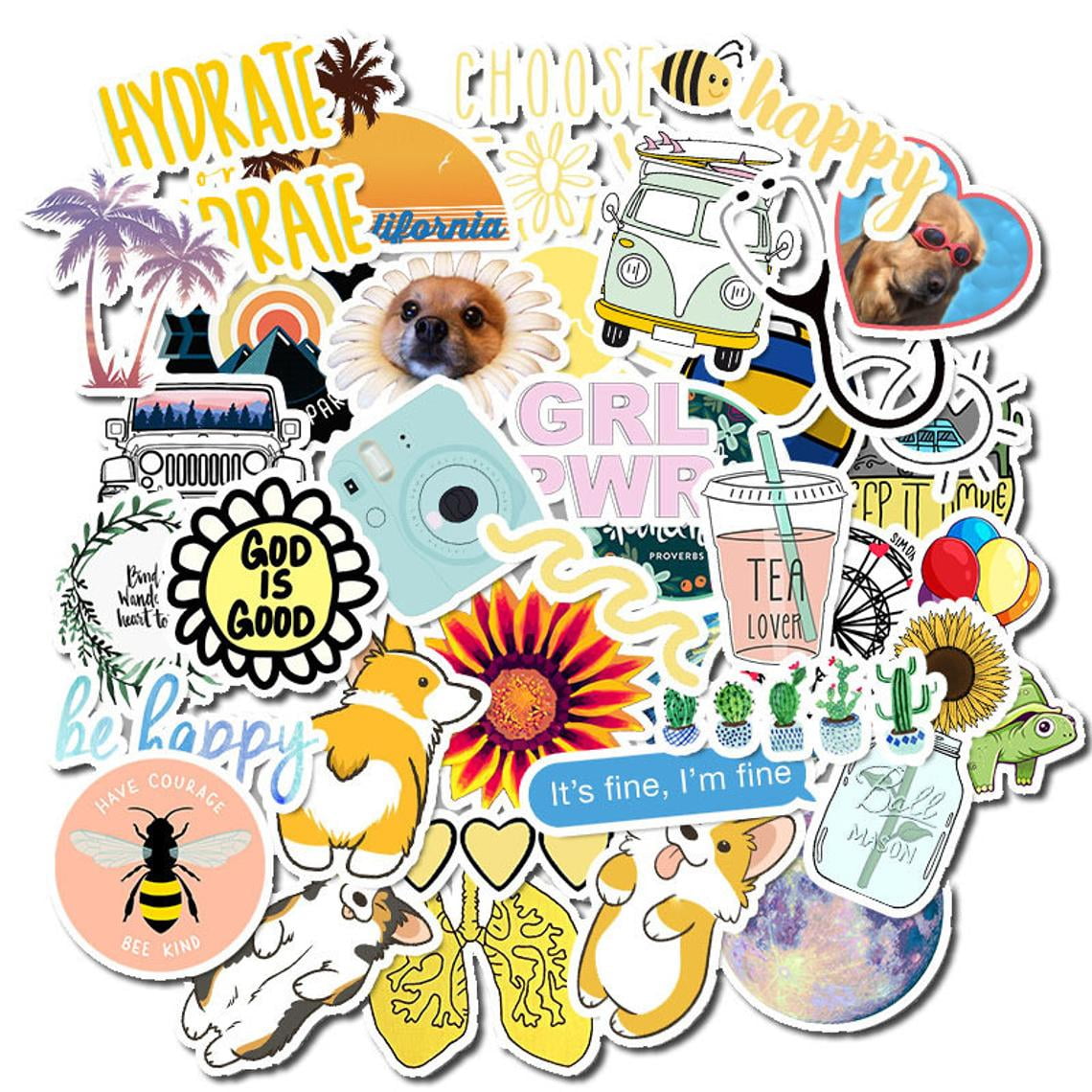 What are aesthetic stickers? - 9 interesting aesthetic sticker ideas for  Gen Z - Custom Stickers - Make Custom Stickers Your Way