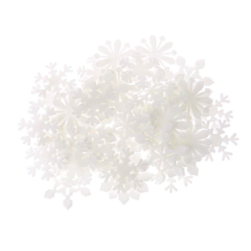 Stickers 50PC Kids Bedroom Fluorescent Glow In The Dark Snowflake Wall