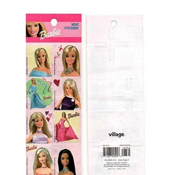 Stickers Barbie Doll Decal Collectible Retro Vintage Lot 3 Pieces