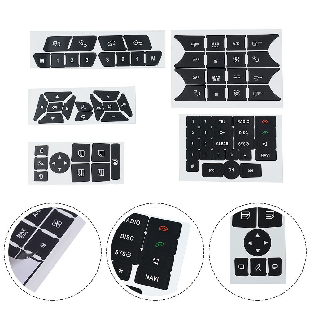 Stickers Car Stickers Window Radio Stickers Button Repair Decals Car ...