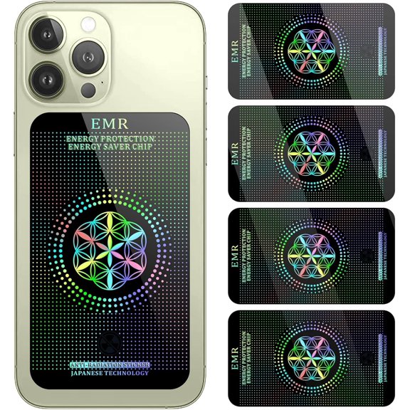 Stickers for Cell Phones/Laptops/Tablets/Devices/Household Equipment - 4.2 x 2.4 0.015 inches-Large Area Protection-Applies to Everyone [Reusable] (4 Pack)
